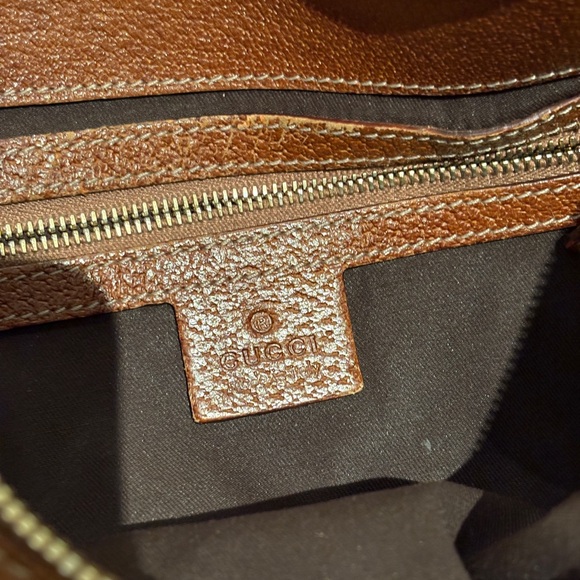 GUCCI vintage Half Moon Hobo Bag with Bamboo Handles - Picture 11 of 12